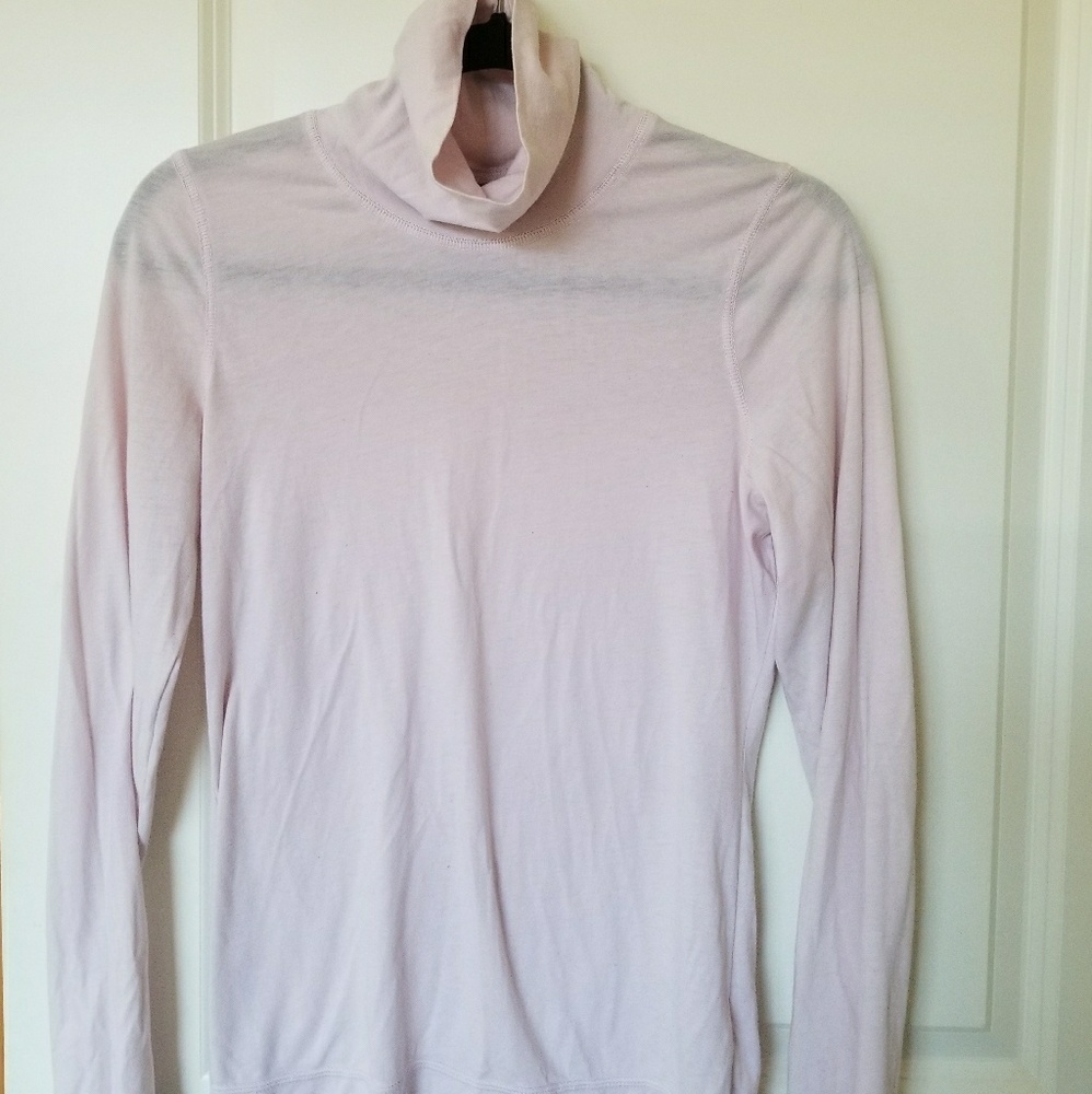 Athleta long sleeve top light pink